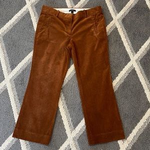 J. Crew Sammie Masala Chai Corduroy Cropped Pants